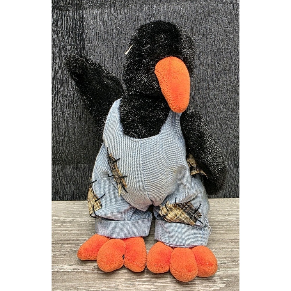 Ty Attic Treasures Cawley the Crow‎ Bird Plush Beanie Baby 1993  Retired 9" Fall